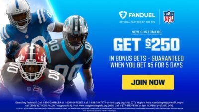 Use FanDuel promo code to get $250 bonus bets by targeting Cowboys vs. Buccaneers on Thursday Night Football