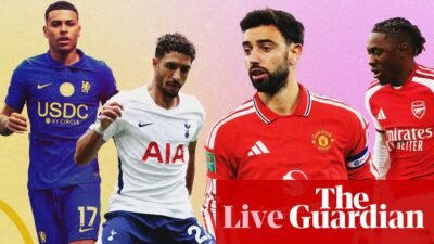 Arsenal bid to close gap on City, lowly Spurs head to Manchester United – matchday live