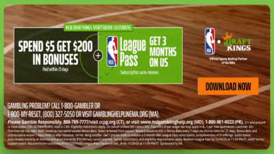 Use DraftKings promo code to get $200 bonus, free NBA League Pass for Rays-Brewers World Series Game 4, NBA