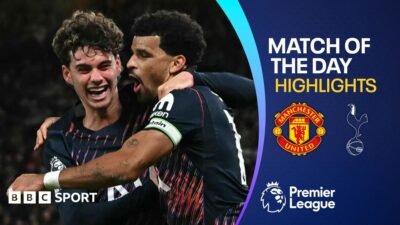 Solanke scores in added time as 10-man Spurs draw with Man Utd