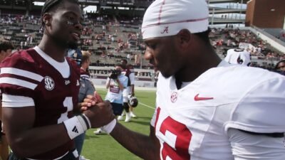 Russell outduels Taylor in battle of SEC headliners as Alabama rolls