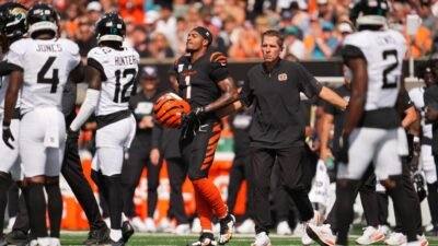 Bengals’ top WRs Chase, Higgins suffer injuries in loss to Jags