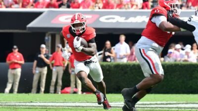 No. 2 Georgia to be without key RB Bowens against No. 6 Alabama