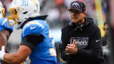 Amid Chargers’ 0-5 start, Harbaugh says he, ownership ‘in this fight together’