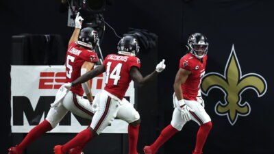 Monday Night Football: Falcons run over Saints 45-24 to ruin New Orleans’ celebration