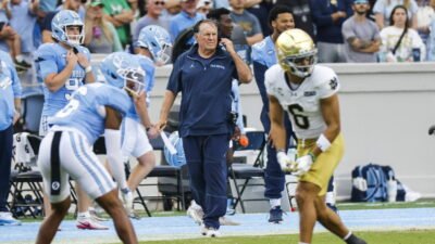 Bill Belichick and UNC fall to 2-2 with loss to Notre Dame