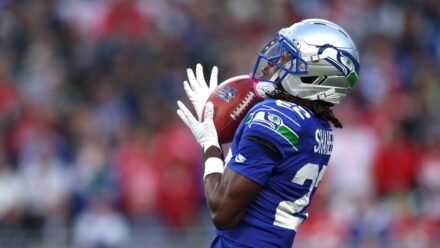 Rashid Shaheed questionable to return to Seahawks-Chiefs with knee injury